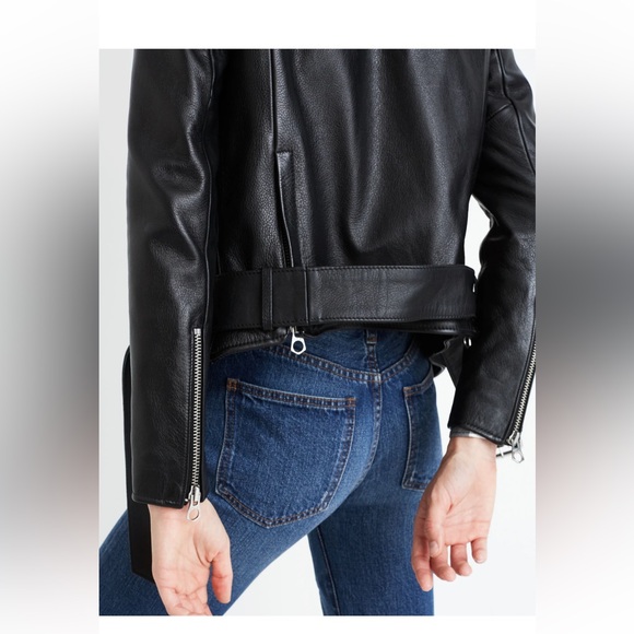 Madewell The Ultimate Leather Motorcycle Jacket. Size Small. - Picture 4 of 11
